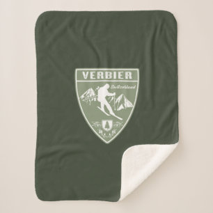 Verbier Switzerland Sherpa Blanket