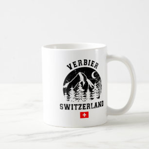 Verbier Switzerland Ski Resort Alps Alpine Skiing Coffee Mug