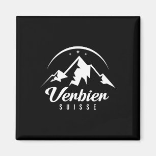 Verbier Switzerland Ski Resort Skiing Snowboarding Magnet