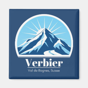 Verbier Val de Bagnes switzerland souvenir Magnet