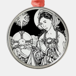 Verbum Caro Factum Est Metal Tree Decoration