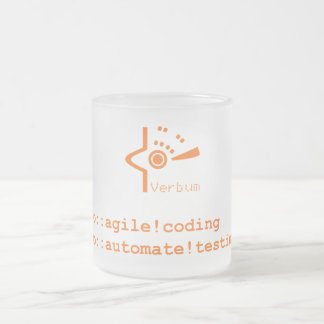 Verbum Froted Mug ( Orange Logo )