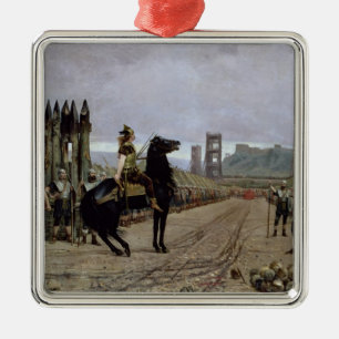 Vercingetorix  before Caesar, 52 BC, 1886 Metal Tree Decoration