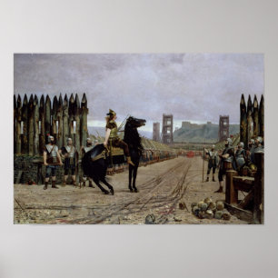 Vercingetorix before Caesar, 52 BC, 1886 Poster