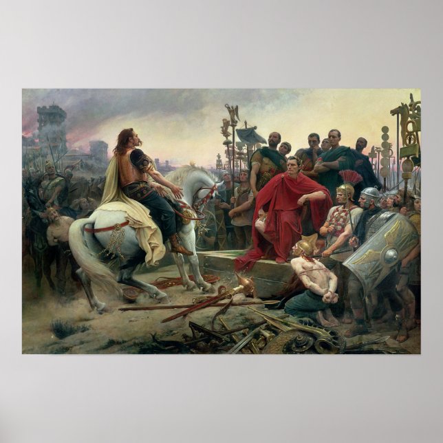 Vercingetorix Throws Down his Arms Poster (Front)