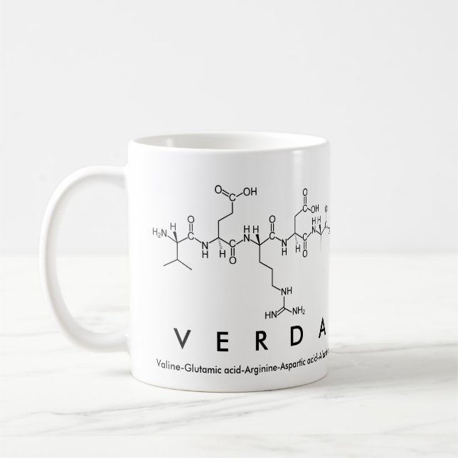 Verda peptide name mug (Left)