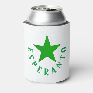 Verda Stelo (Esperanto Star) Can Cooler