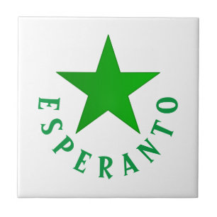 Verda Stelo (Esperanto Star) Tile