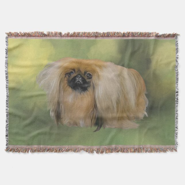 Verdant Beauty Throw Blanket (Front)