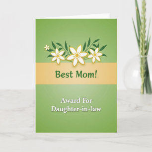 Verdant Best Mom Illustration Card