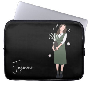 Verdant Blossom Customisable Laptop Sleeve