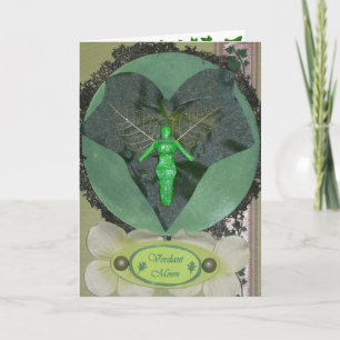 Verdant Fairy Moon Greeting Card