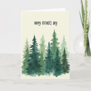 Verdant Fathers Day Trees Card