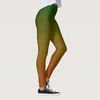 Verdant Forest Blend: Fabric Texture Leggings