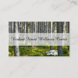 Verdant Forest Meditation Business Card