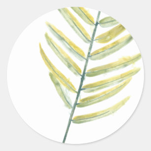Verdant Impressions VII Classic Round Sticker