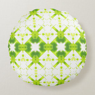 Verdant Mandala Round Floor Pillow