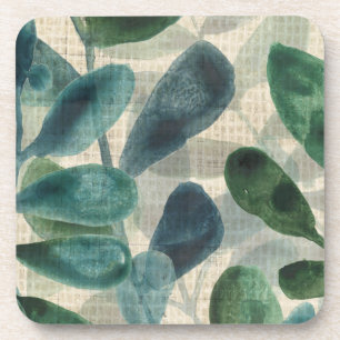 Verdant Sophistication - Tropical Leaves Coaster