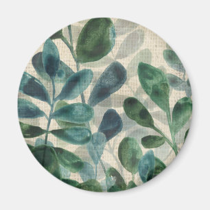 Verdant Sophistication - Tropical Leaves Magnet