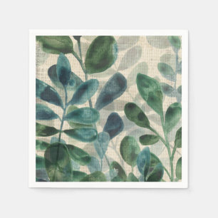 Verdant Sophistication - Tropical Leaves Napkin