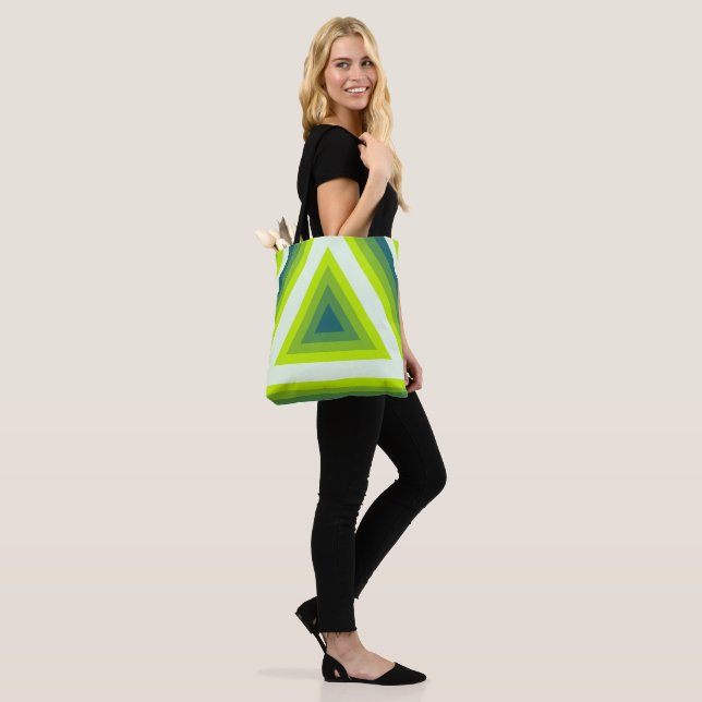 Verdant Vortex Tote Bag (On Model)