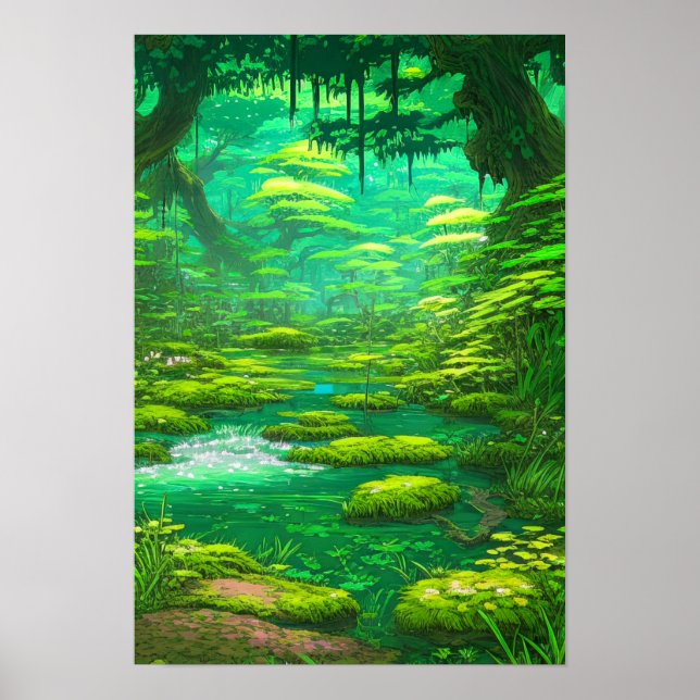 Verdant Wetlands Poster (Front)