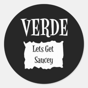 Verde - Hot Packet Halloween Taco Costume 2  Classic Round Sticker
