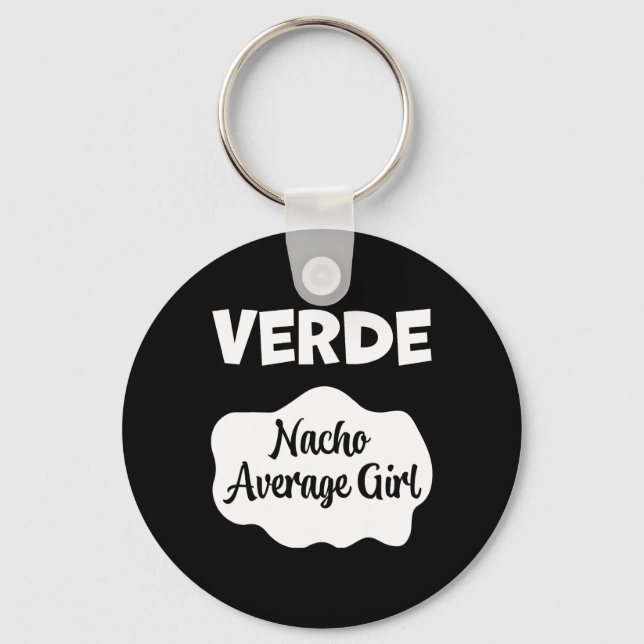 Verde Taco Sauce Costume Women Men Kids Halloween  Key Ring (Front)