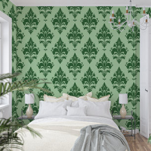 Verdelle Manor Botanical Damask Wallpaper Decor