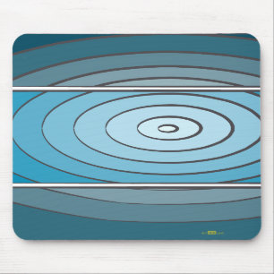 Verdes waves mouse mat