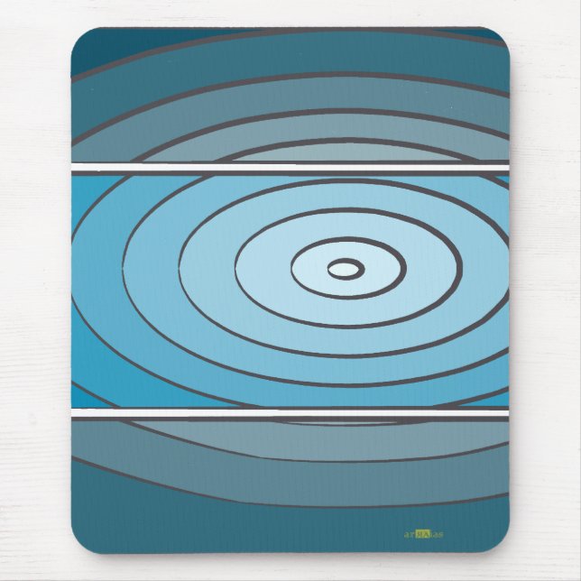 Verdes waves mouse mat (Front)