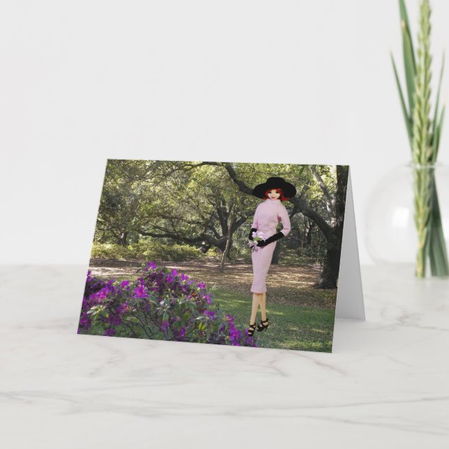 Verdi - Pink Attire,  Florals at Houston, Zoo Card (Front)