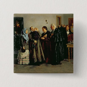 Verdict, 'Not Guilty', 1882 15 Cm Square Badge