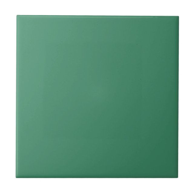 Verdigris Green Solid Colour Tile (Front)