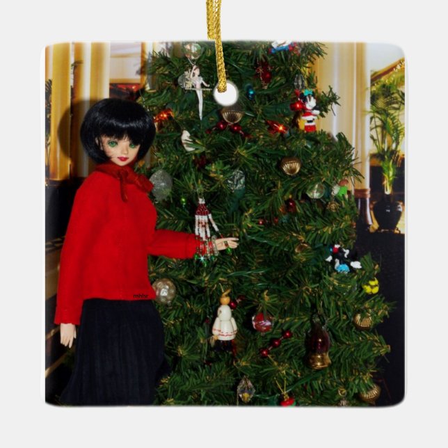 Verdi's Christmas at The Driskill, Austin, Texas Ceramic Ornament (Front)