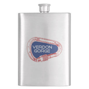 Verdon Gorge France Rock Climbing Carabiner Hip Flask