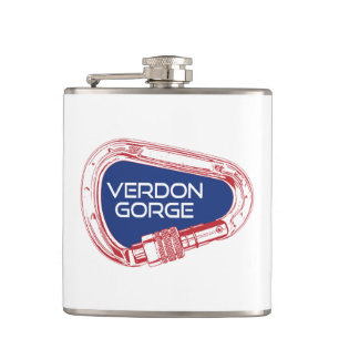 Verdon Gorge France Rock Climbing Carabiner Hip Flask
