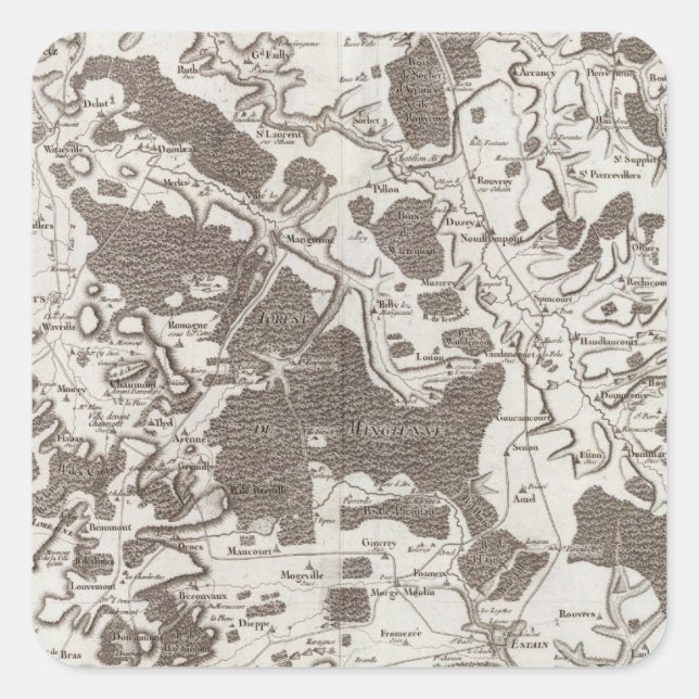 Verdun Square Sticker (Front)