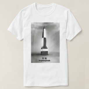 Vergeltungswaffe V2 Rocket B&W vintage style. T-Shirt