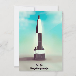 Vergeltungswaffe V2 Rocket Invitation