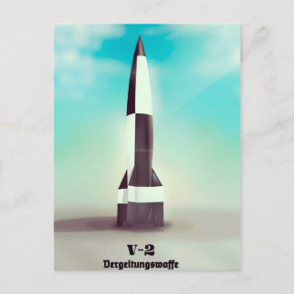 Vergeltungswaffe V2 Rocket Postcard