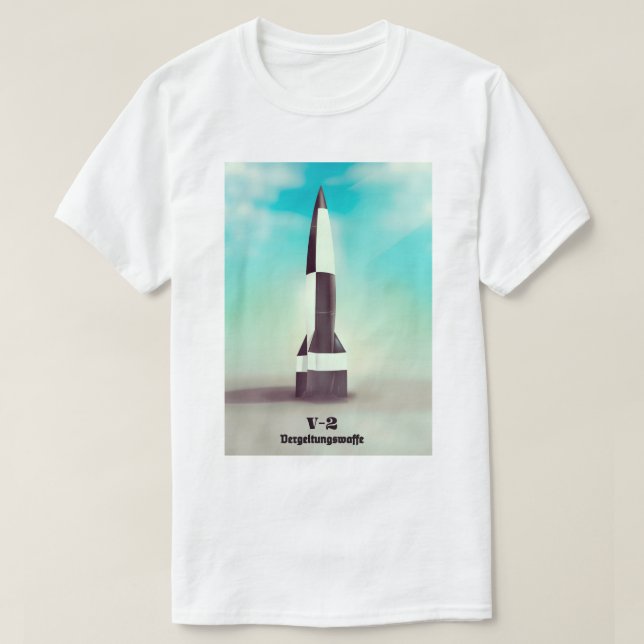 Vergeltungswaffe V2 Rocket T-Shirt (Design Front)