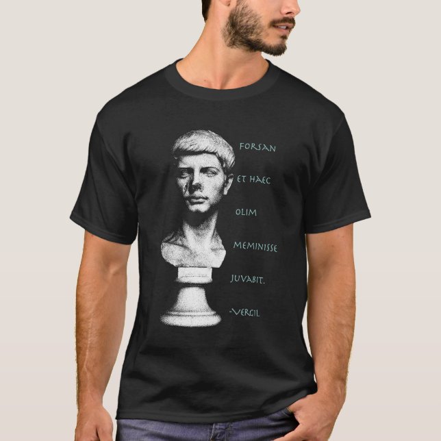 Vergil-Forsan on Black T-Shirt (Front)