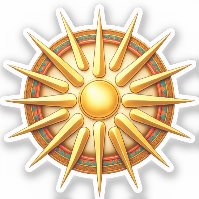 Vergina Sun Emblem – Ancient Macedonian Symbol (Front)