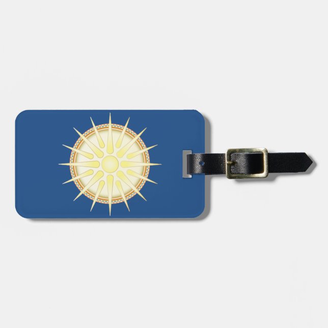 Vergina Sun Luggage Tag (Front Horizontal)
