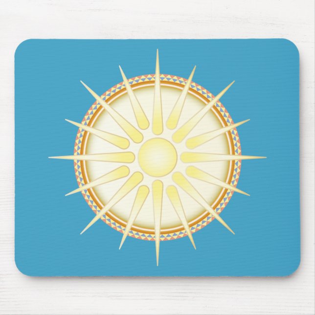 Vergina Sun (Star of Vergina) Mouse Mat (Front)