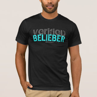 "VERIFIED BELIEBER" Custom Destructed T-Shirt