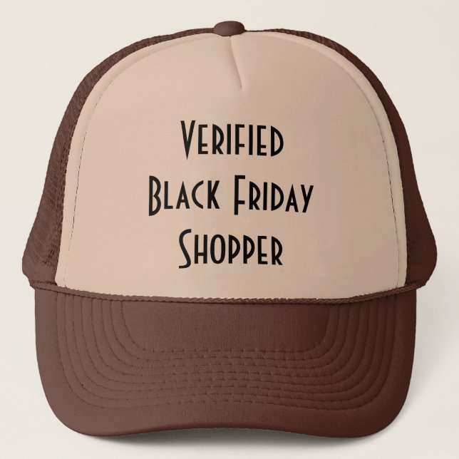 Verified Black Friday Shopper, hat (Front)