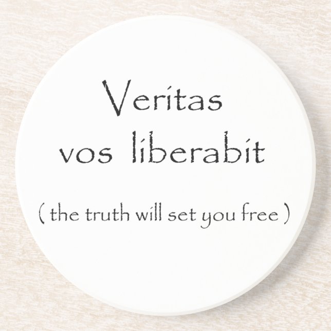 Veritas vos liberabit-coaster coaster (Front)