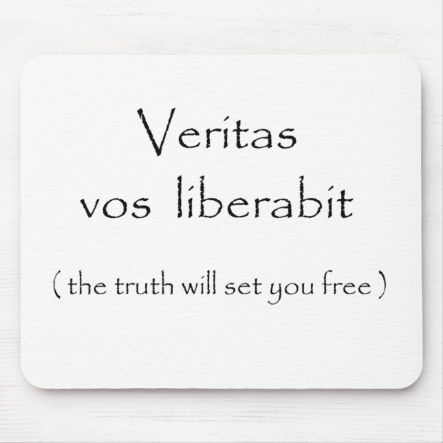 Veritas vos liberabit-mousepad mouse mat (Front)